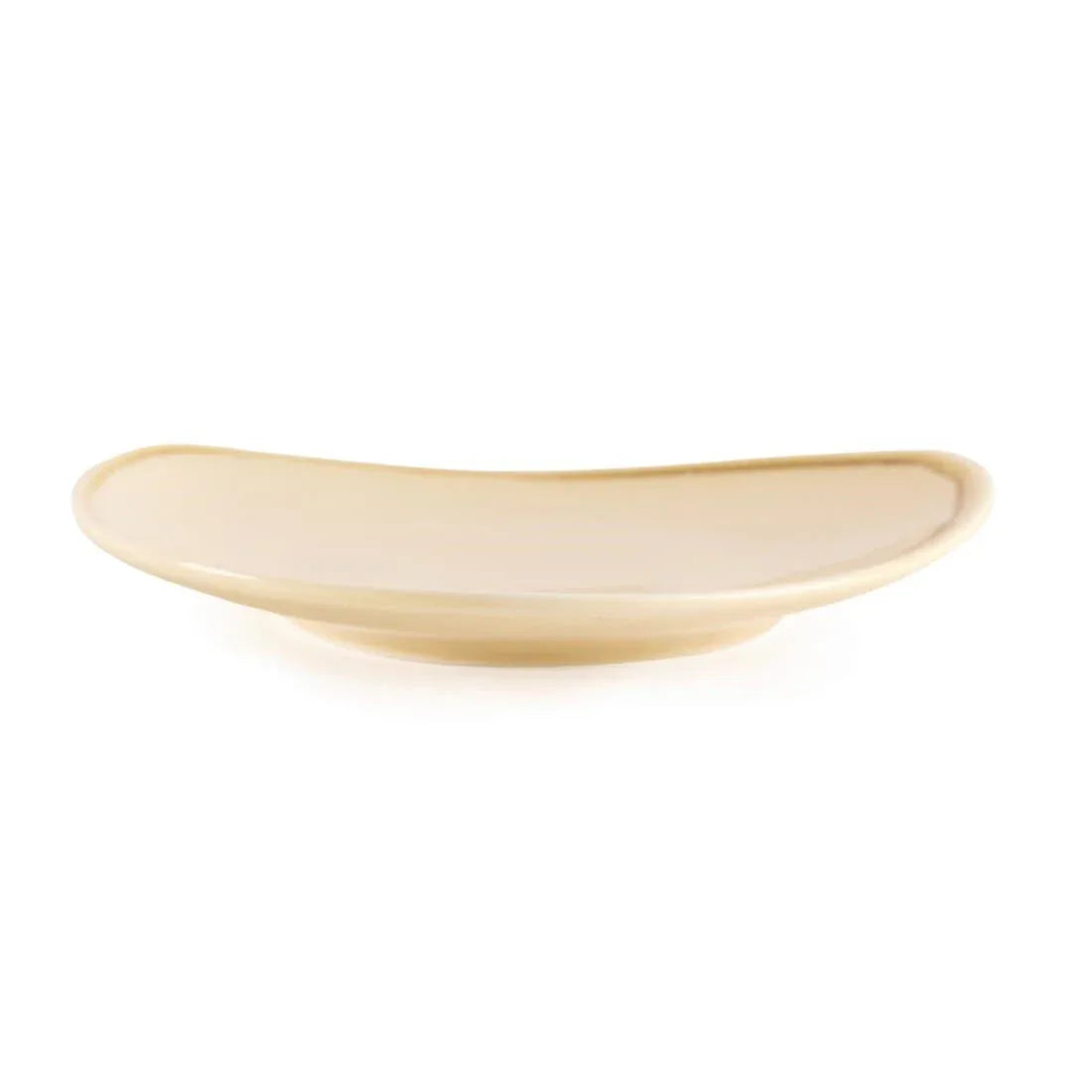 GP326 Olympia Kiln Triangular Plate Sandstone 230mm (Pack of 6) - JD Catering Equipment Solutions Ltd