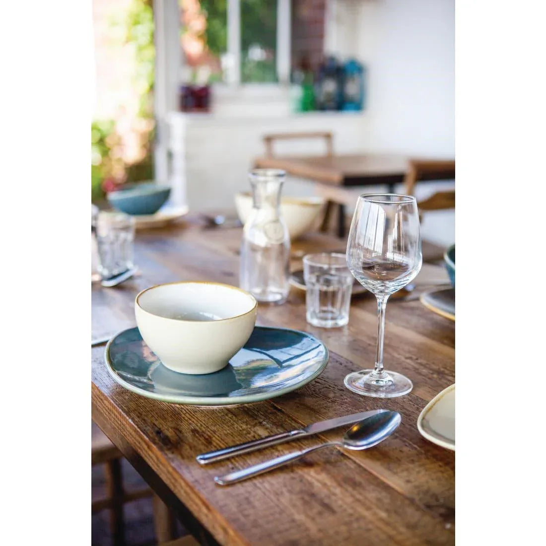 GP343 Olympia Kiln Triangular Plate Ocean 280mm (Pack of 4) - JD Catering Equipment Solutions Ltd