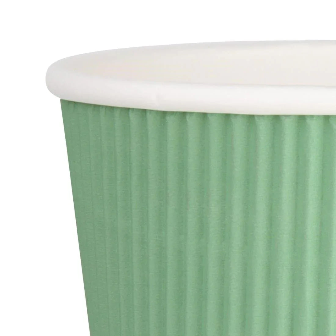 GP421 Fiesta Ripple Wall Takeaway Coffee Cups Turquoise 225ml / 8oz (Pack of 500) - JD Catering Equipment Solutions Ltd