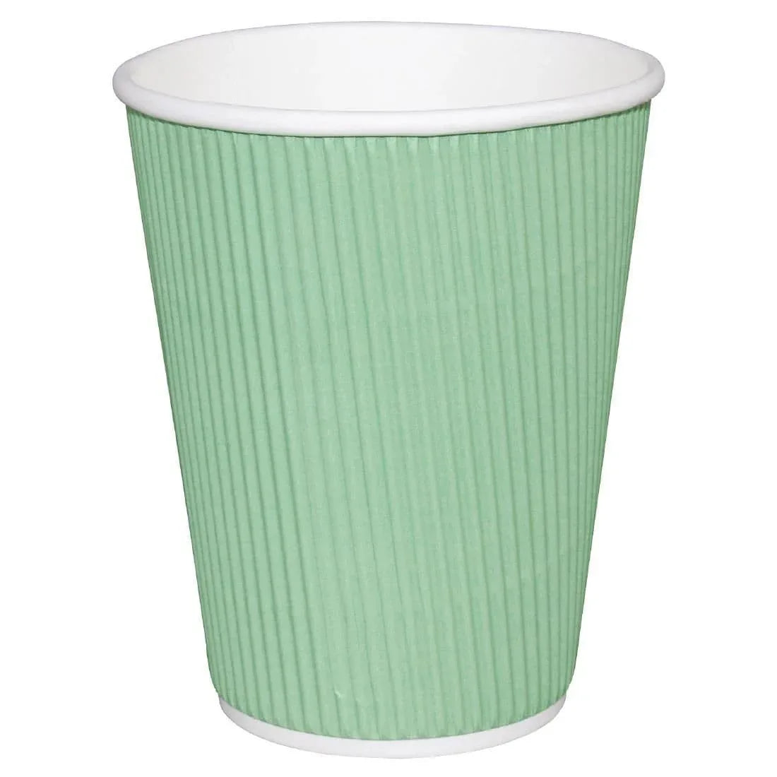 GP421 Fiesta Ripple Wall Takeaway Coffee Cups Turquoise 225ml / 8oz (Pack of 500) - JD Catering Equipment Solutions Ltd