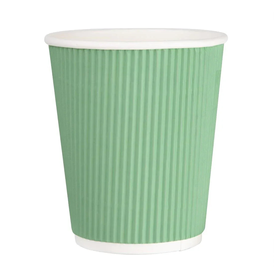 GP421 Fiesta Ripple Wall Takeaway Coffee Cups Turquoise 225ml / 8oz (Pack of 500) - JD Catering Equipment Solutions Ltd