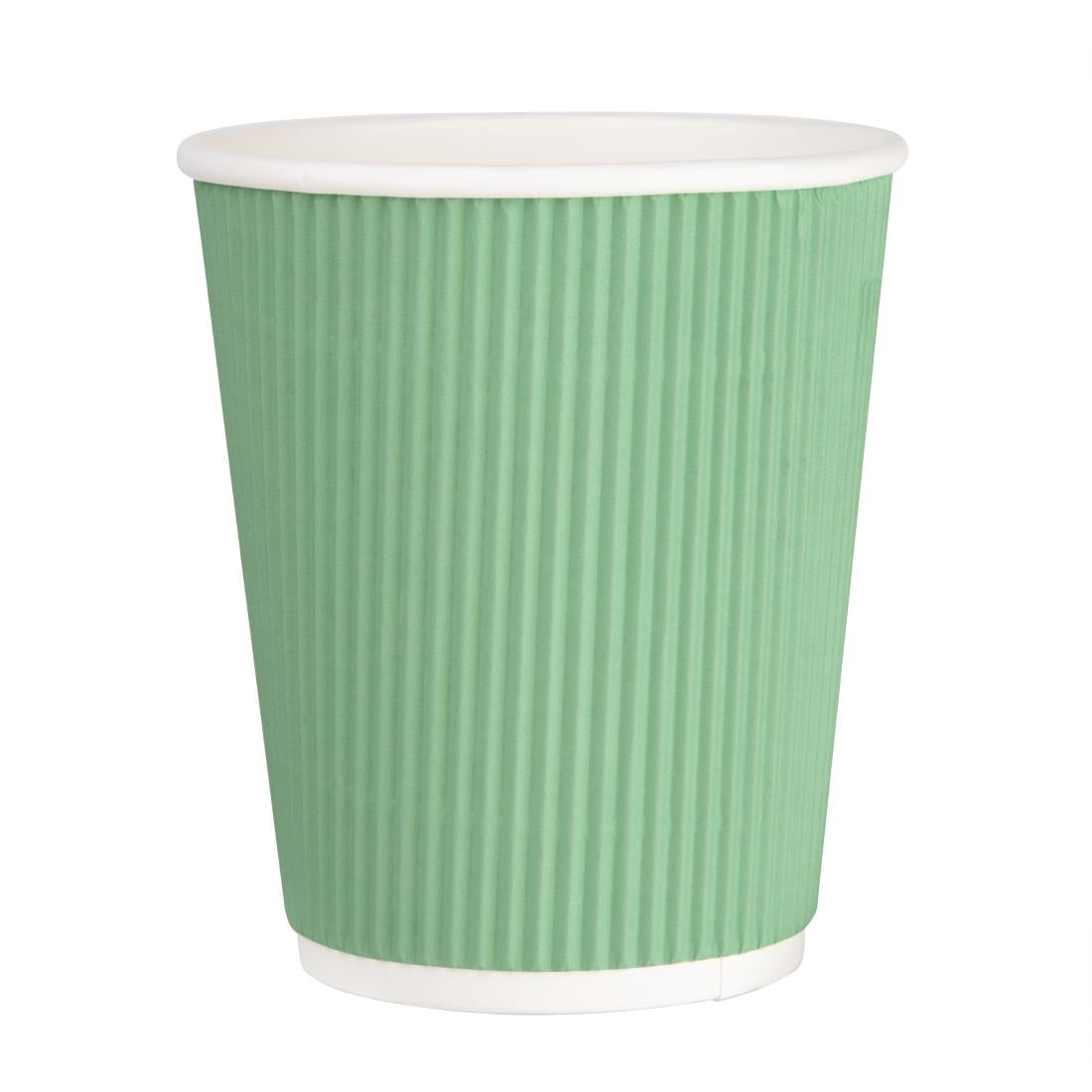 GP421 Fiesta Ripple Wall Takeaway Coffee Cups Turquoise 225ml / 8oz (Pack of 500) JD Catering Equipment Solutions Ltd