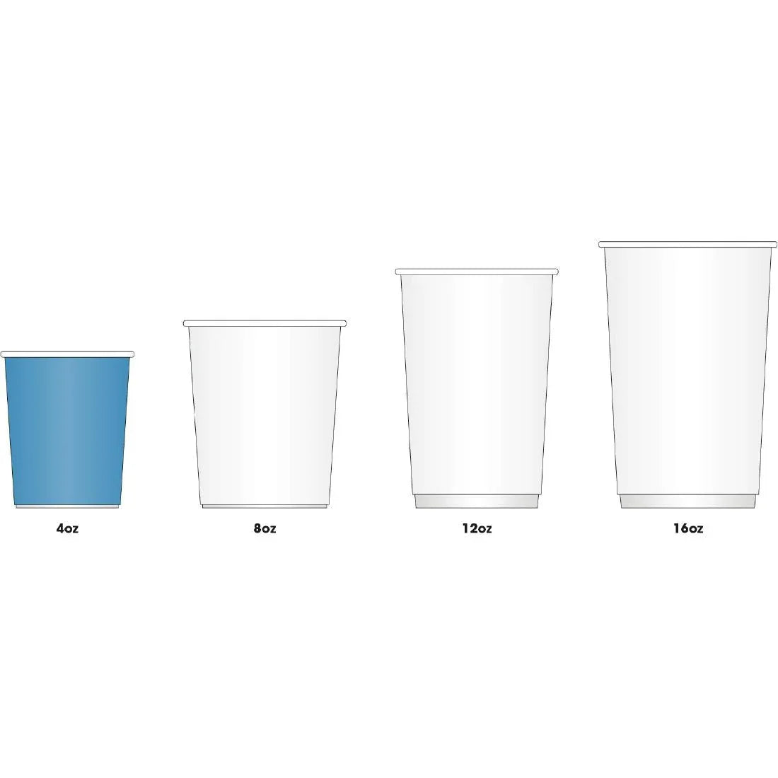 GP447 Fiesta Recyclable Espresso Cups Single Wall Kraft 112ml / 4oz (Pack of 1000) - JD Catering Equipment Solutions Ltd