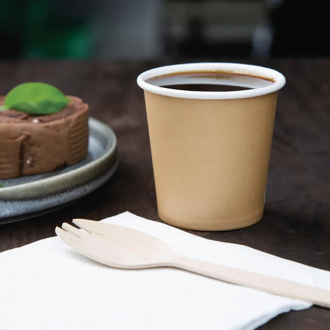 GP447 Fiesta Recyclable Espresso Cups Single Wall Kraft 112ml / 4oz (Pack of 1000) - JD Catering Equipment Solutions Ltd