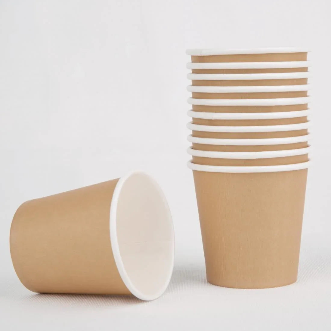GP447 Fiesta Recyclable Espresso Cups Single Wall Kraft 112ml / 4oz (Pack of 1000) - JD Catering Equipment Solutions Ltd