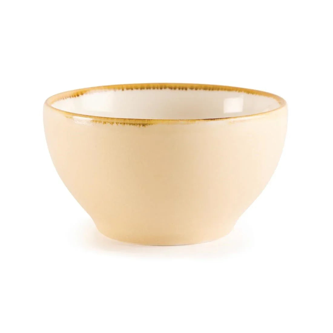 GP460 Olympia Kiln Round Bowl Sandstone 140mm (Pack of 6) - JD Catering Equipment Solutions Ltd