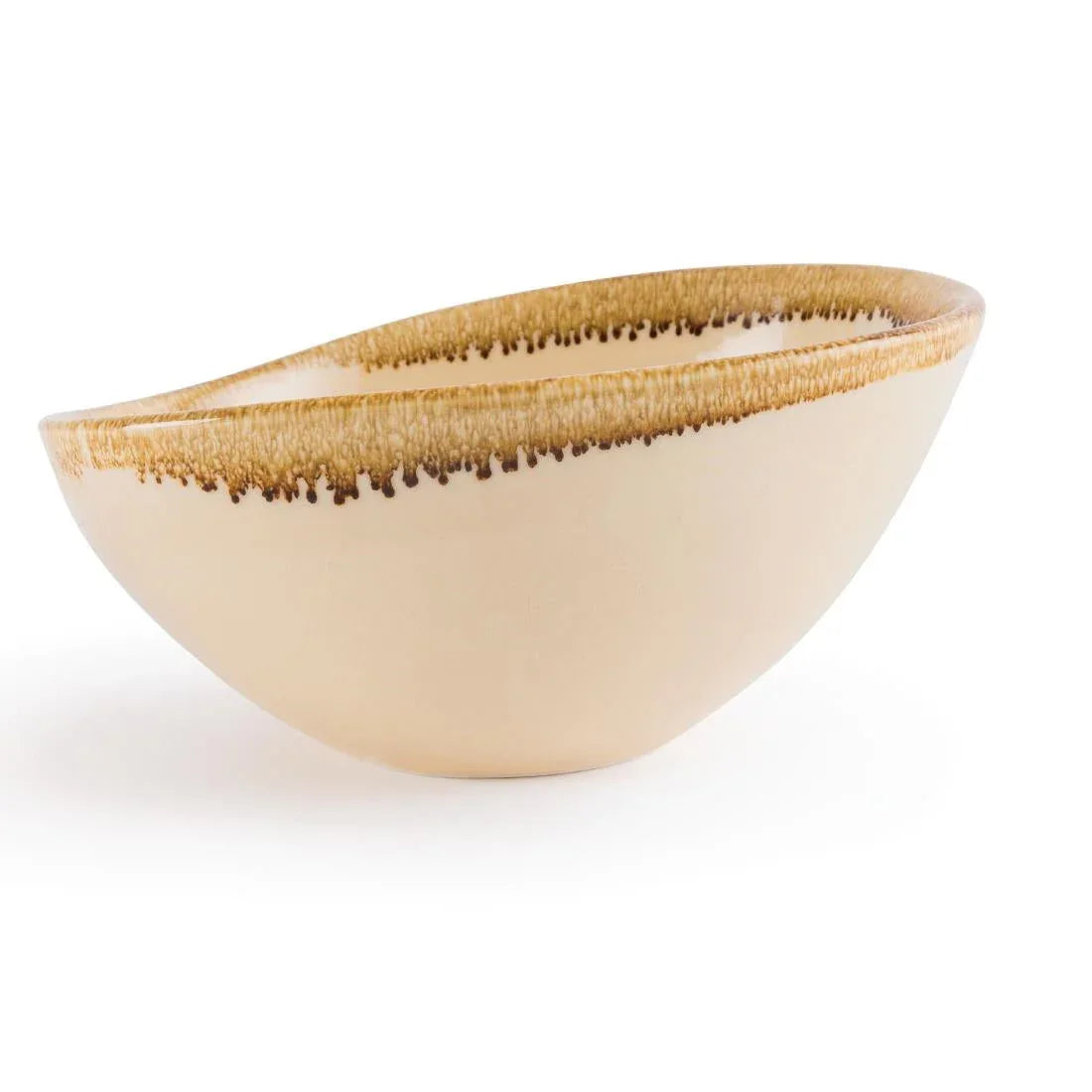 GP461 Olympia Kiln Bowl Sandstone 165mm (Pack of 6) - JD Catering Equipment Solutions Ltd