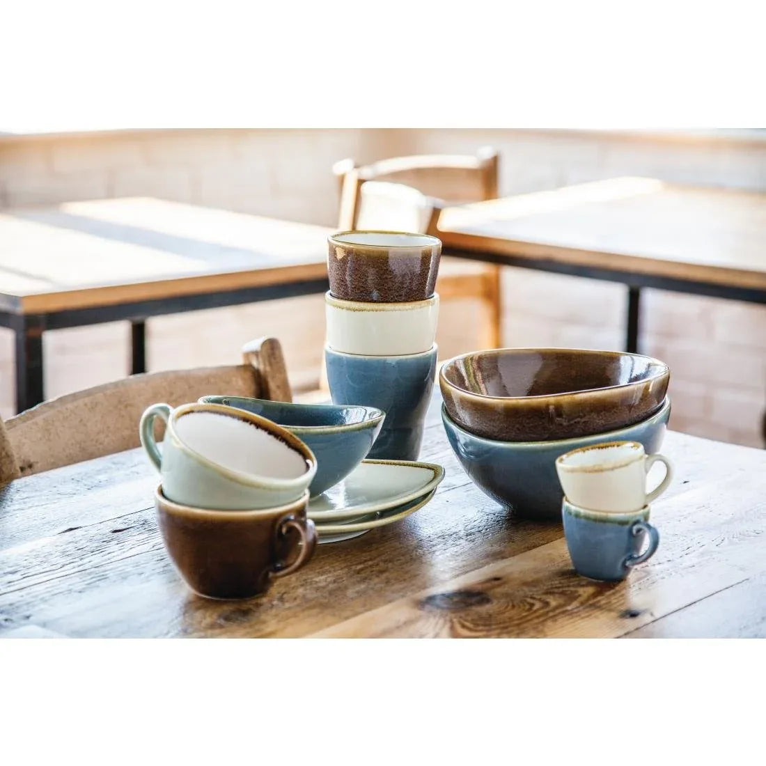 GP461 Olympia Kiln Bowl Sandstone 165mm (Pack of 6) - JD Catering Equipment Solutions Ltd