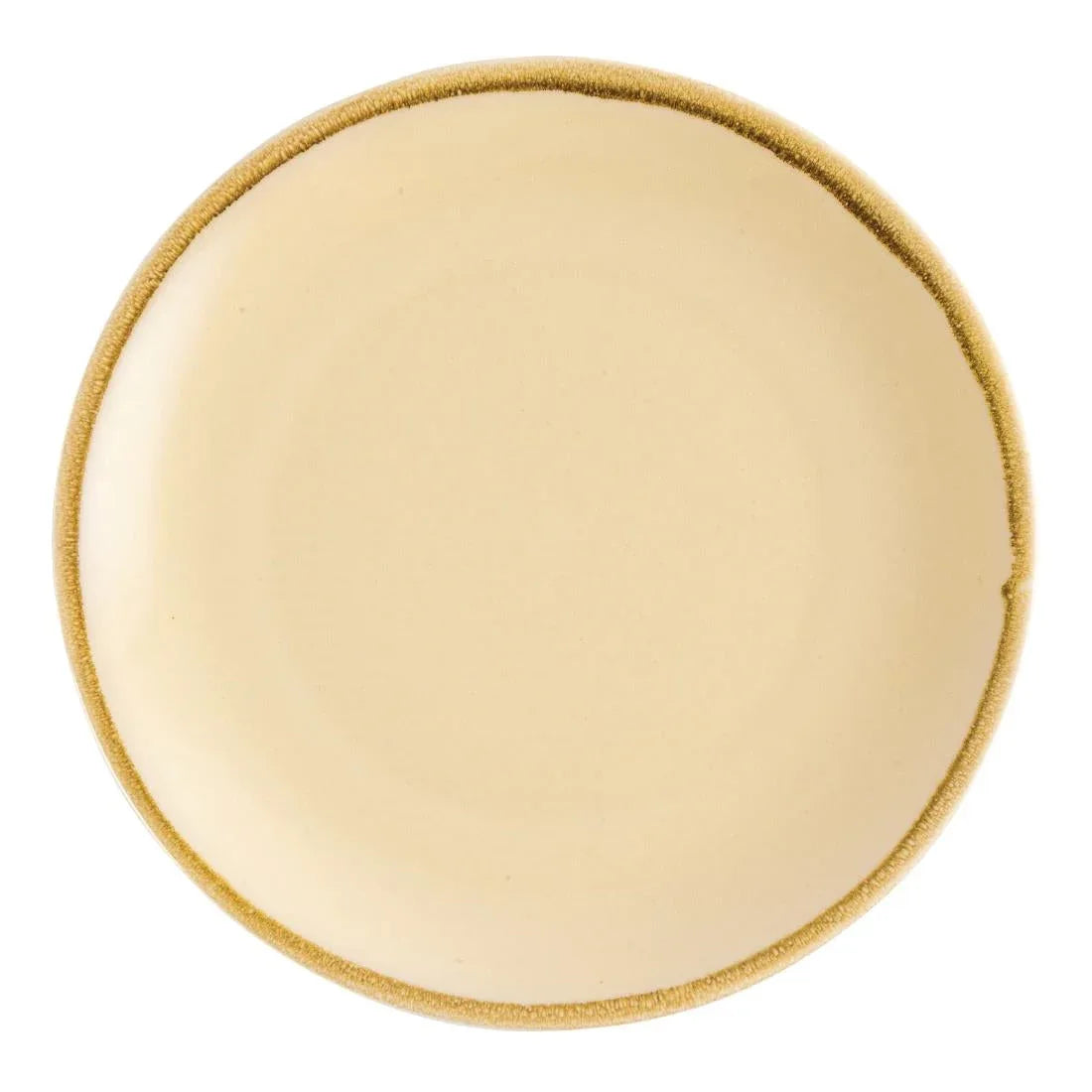 GP462 Olympia Kiln Round Plate Sandstone 280mm (Pack of 4) - JD Catering Equipment Solutions Ltd