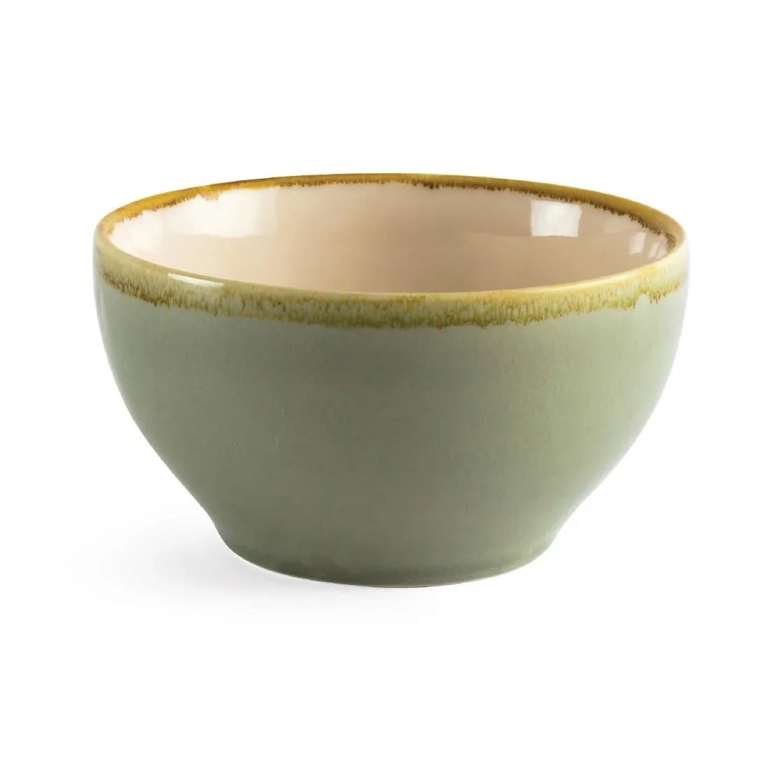 GP469 Olympia Kiln Round Bowl Moss 140mm (Pack of 6) - JD Catering Equipment Solutions Ltd