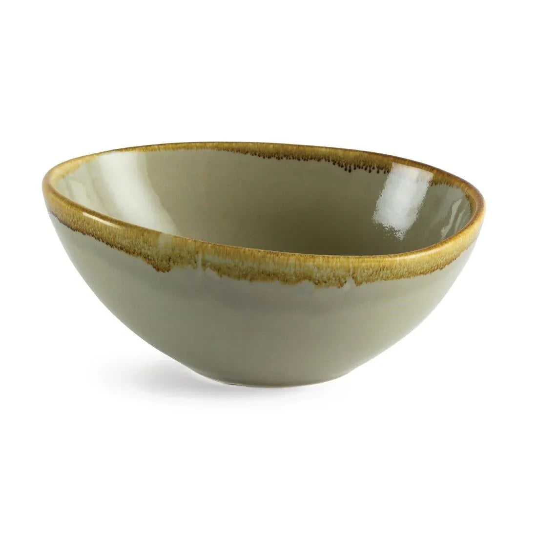 GP471 Olympia Kiln Bowl Moss 215mm (Pack of 4) - JD Catering Equipment Solutions Ltd