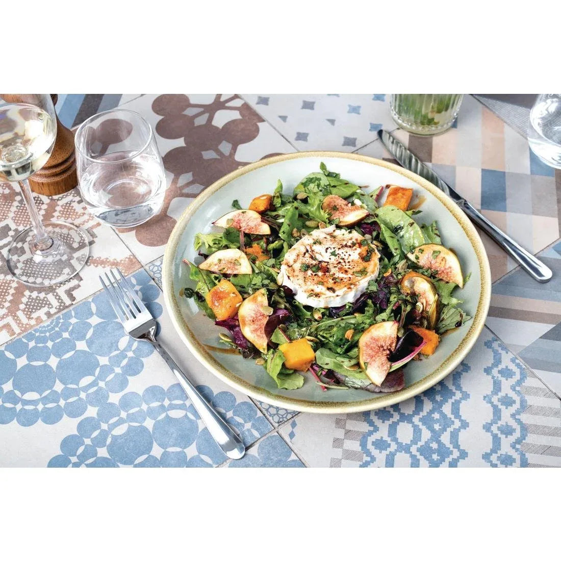 GP475 Olympia Kiln Round Plate Moss 280mm (Pack of 4) - JD Catering Equipment Solutions Ltd