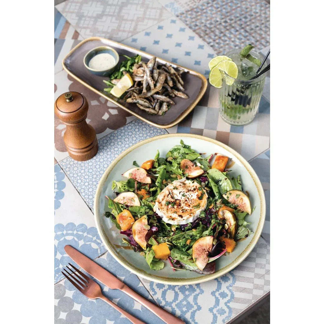 GP475 Olympia Kiln Round Plate Moss 280mm (Pack of 4) - JD Catering Equipment Solutions Ltd