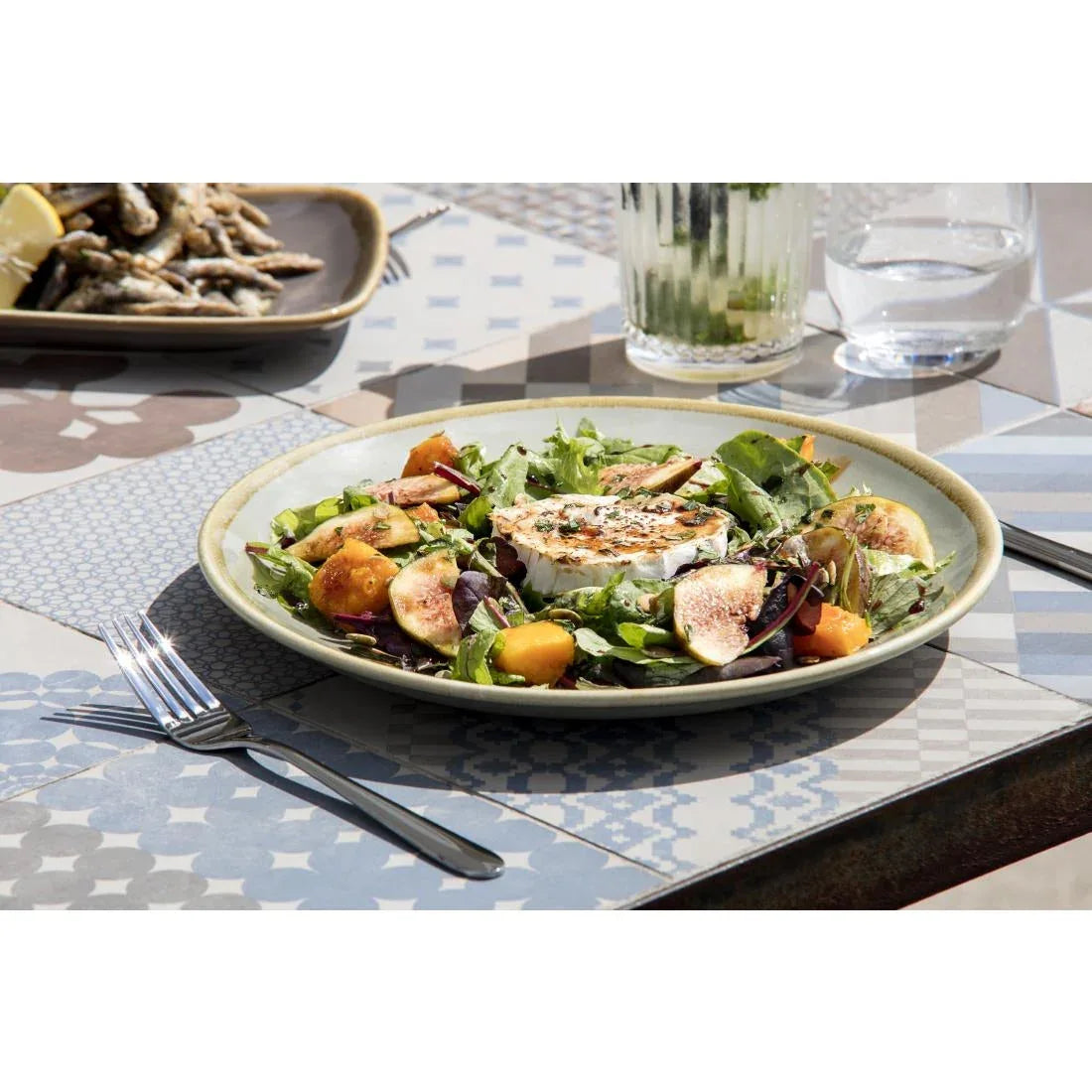 GP475 Olympia Kiln Round Plate Moss 280mm (Pack of 4) - JD Catering Equipment Solutions Ltd