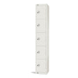 GR306-C Elite Five Door Camlock Locker White JD Catering Equipment Solutions Ltd