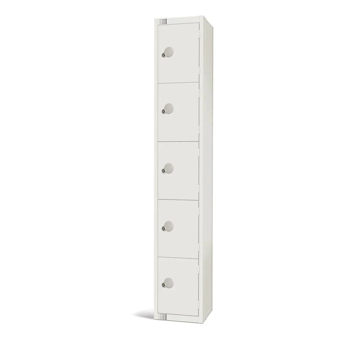GR306-CN Elite Five Door Coin Return Locker White - JD Catering Equipment Solutions Ltd