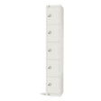 GR306-EL Elite Five Door Electronic Combination Locker White JD Catering Equipment Solutions Ltd