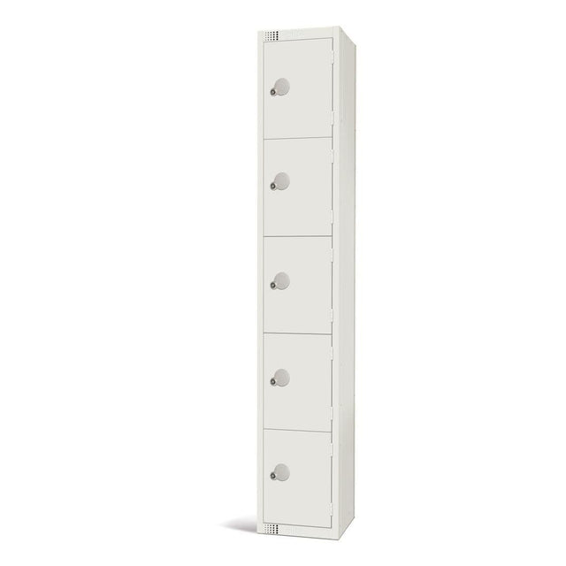 GR306-EL Elite Five Door Electronic Combination Locker White JD Catering Equipment Solutions Ltd