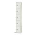 GR306-ELS Elite Five Door Electronic Combination Locker with Sloping Top White JD Catering Equipment Solutions Ltd