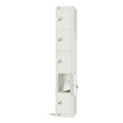 GR306-P Elite Five Door Padlock Locker White JD Catering Equipment Solutions Ltd