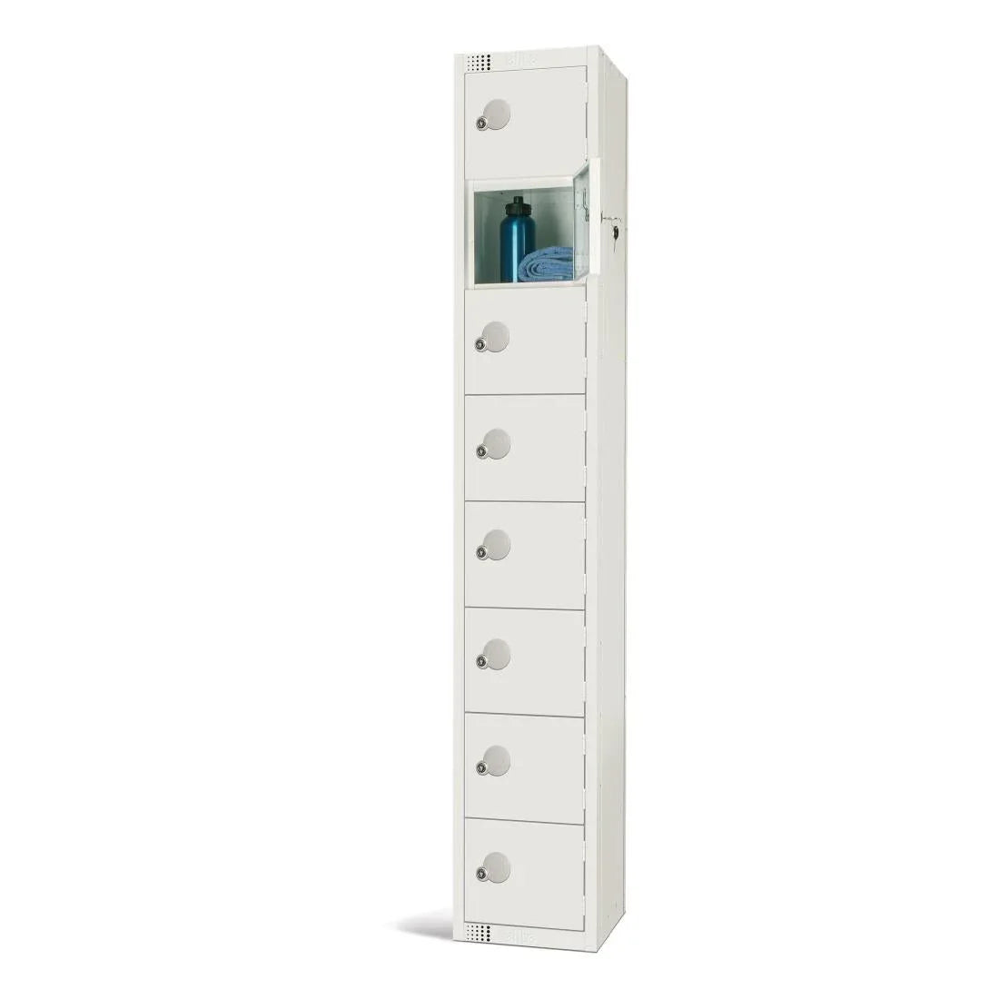 GR308-P Elite Eight Door Padlock Locker White - JD Catering Equipment Solutions Ltd