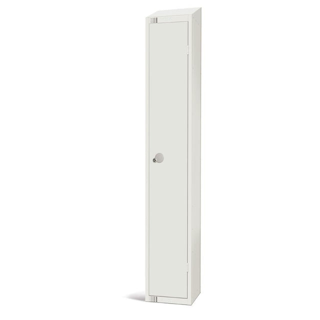 GR309-CLS Elite Single Door Manual Combination Locker Locker White with Sloping Top JD Catering Equipment Solutions Ltd