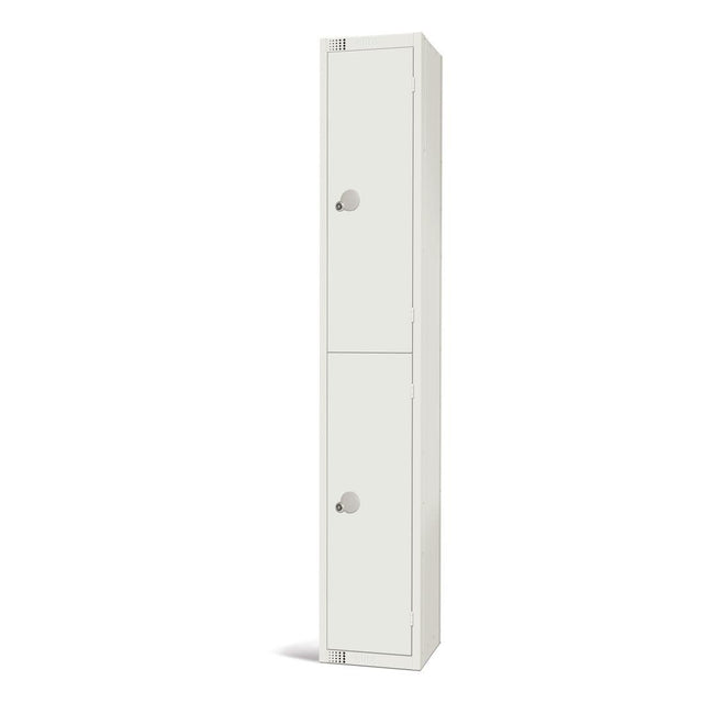 GR310-CN Elite Double Door Coin Return Locker White JD Catering Equipment Solutions Ltd
