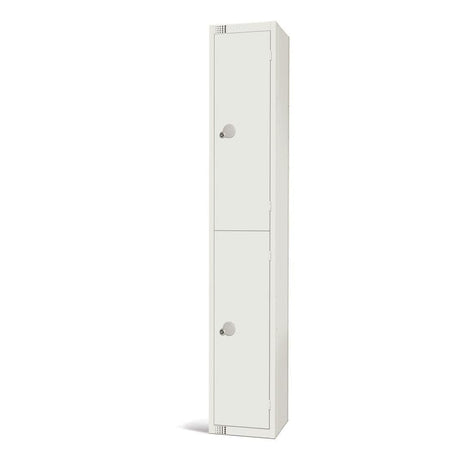 GR310-ELS Elite Double Door Electronic Combination Locker with Sloping Top White JD Catering Equipment Solutions Ltd