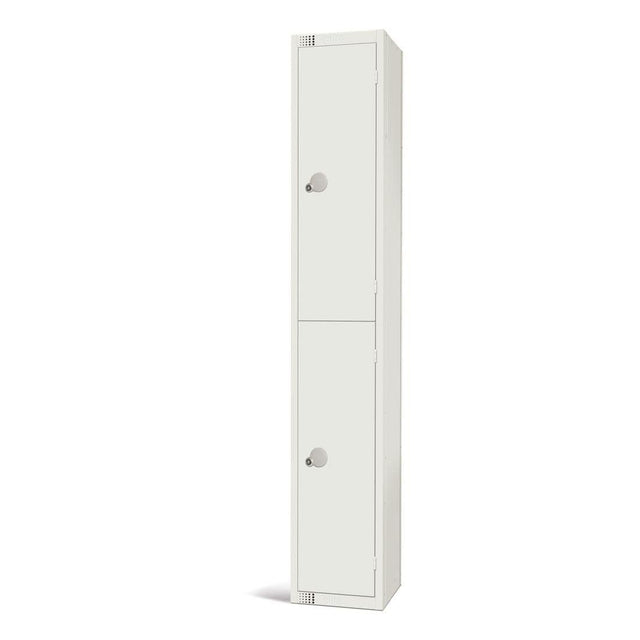 GR310-ELS Elite Double Door Electronic Combination Locker with Sloping Top White JD Catering Equipment Solutions Ltd