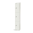 GR311-ELS Elite Three Door Electronic Combination Locker with Sloping Top White JD Catering Equipment Solutions Ltd