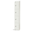 GR312-CLS Elite Four Door Manual Combination Locker Locker White with Sloping Top JD Catering Equipment Solutions Ltd