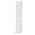 GR312-CS Elite Four Door Camlock Locker with Sloping Top White JD Catering Equipment Solutions Ltd