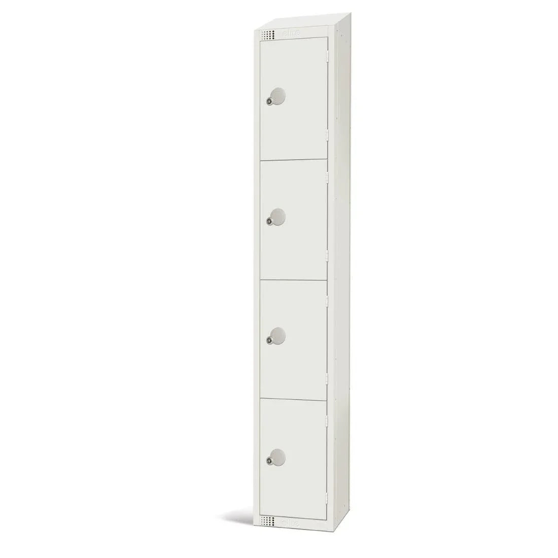 GR312-CS Elite Four Door Camlock Locker with Sloping Top White - JD Catering Equipment Solutions Ltd