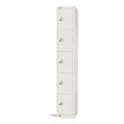 GR313-CL Elite Five Door Manual Combination Locker Locker White JD Catering Equipment Solutions Ltd