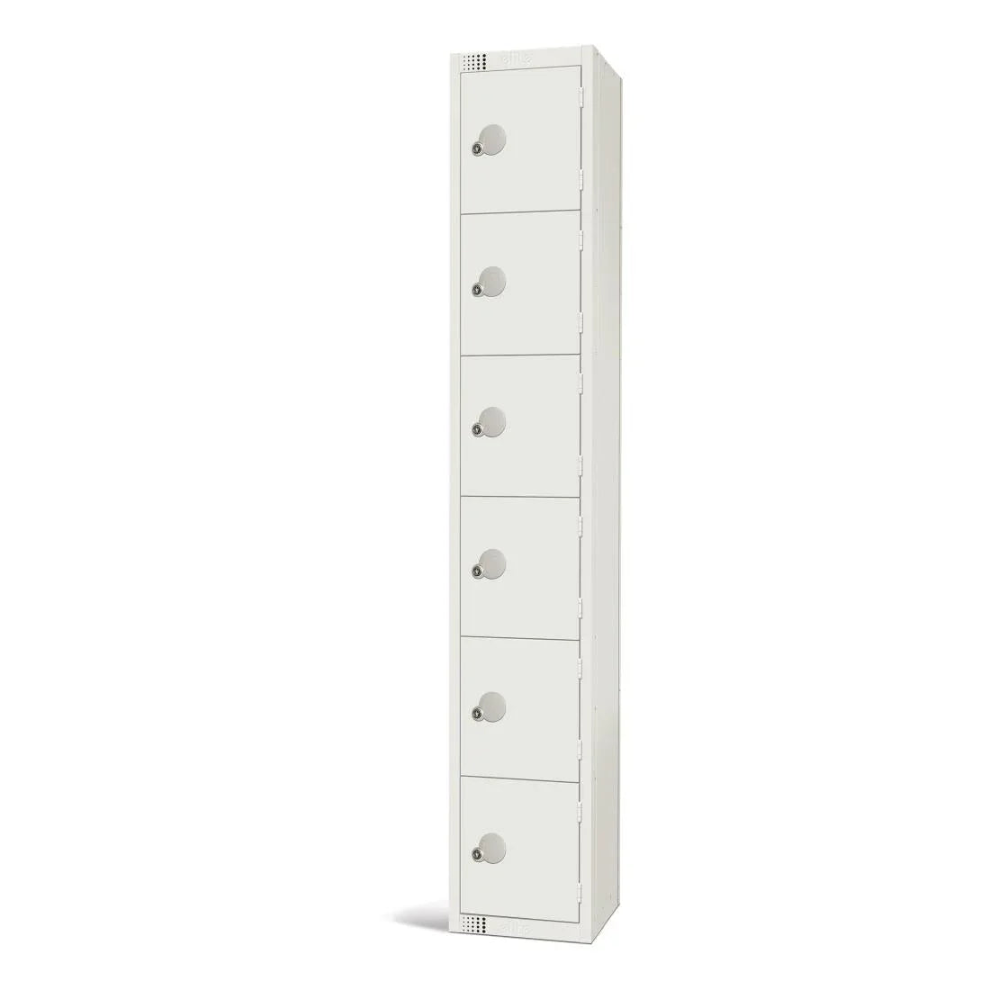 GR314-CL Elite Six Door Manual Combination Locker Locker White - JD Catering Equipment Solutions Ltd