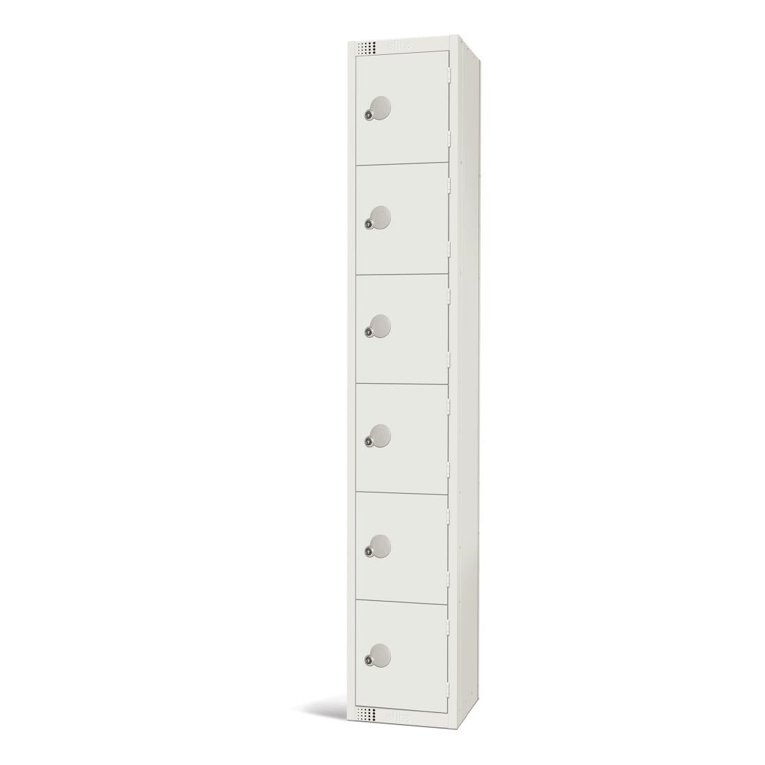 GR314-CN Elite Six Door Coin Return Locker White JD Catering Equipment Solutions Ltd