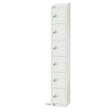 GR314-CNS Elite Six Door Coin Return Locker with Sloping Top White JD Catering Equipment Solutions Ltd