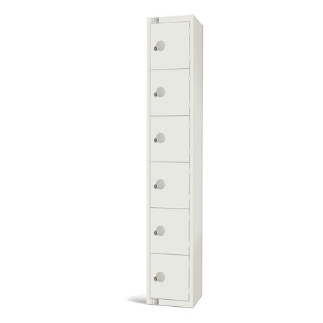 GR314-EL Elite Six Door Electronic Combination Locker White JD Catering Equipment Solutions Ltd