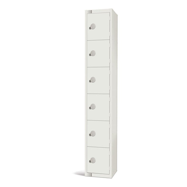 GR314-EL Elite Six Door Electronic Combination Locker White JD Catering Equipment Solutions Ltd