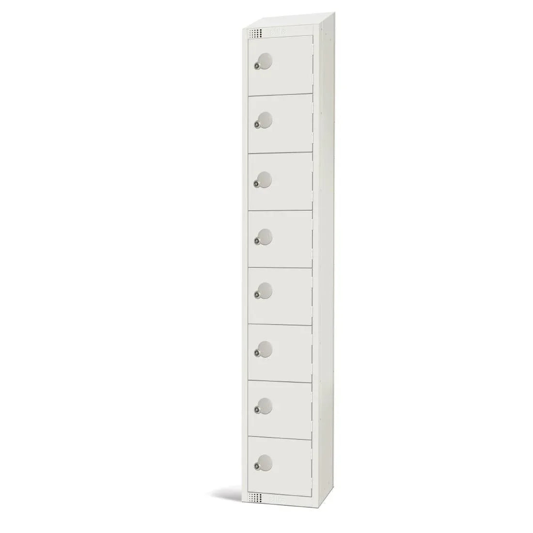 GR315-CLS Elite Eight Door Manual Combination Locker Locker White with Sloping Top - JD Catering Equipment Solutions Ltd