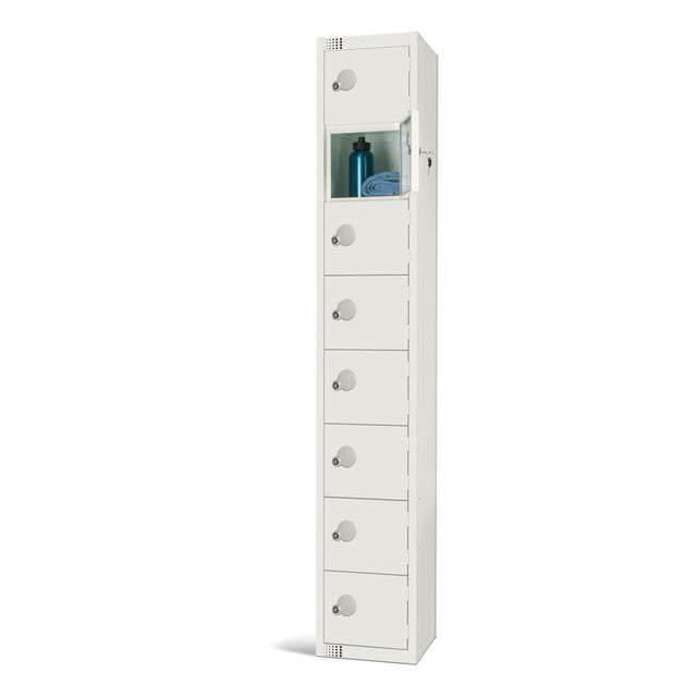 GR315-P Elite Eight Door Padlock Locker White JD Catering Equipment Solutions Ltd