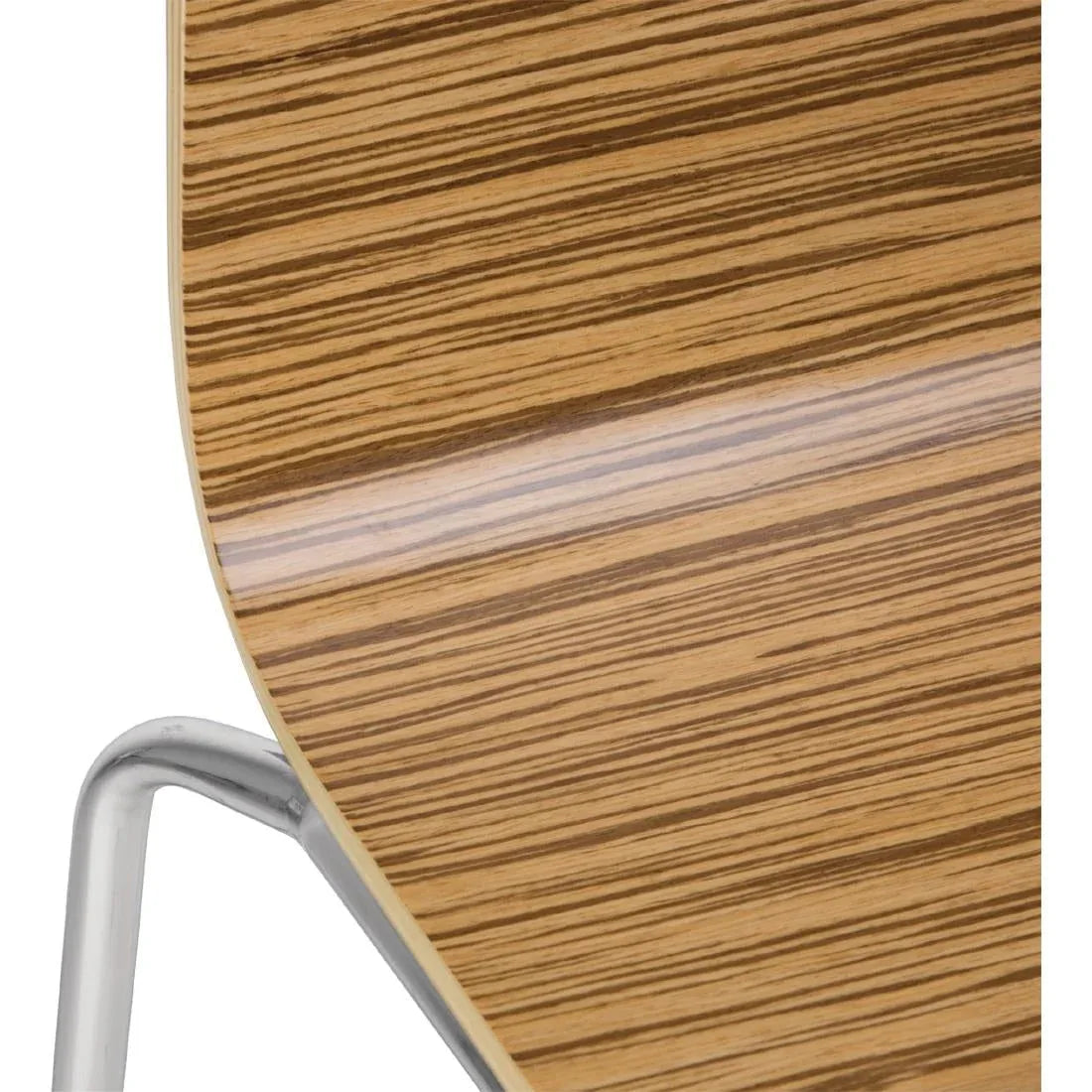 GR344 Bolero Square Back Side Chair Zebrano (Pack of 4) - JD Catering Equipment Solutions Ltd