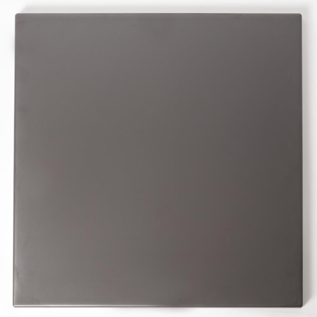 GR636 Werzalit Pre-drilled Square Table Top  Dark Grey 700mm JD Catering Equipment Solutions Ltd
