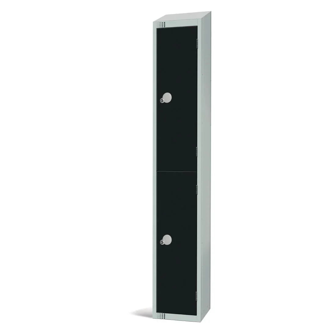 GR671-ELS Elite Double Door Electronic Combination Locker with sloping top Black - JD Catering Equipment Solutions Ltd