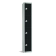 GR673-CN Elite Four Door Coin Return Locker Black JD Catering Equipment Solutions Ltd