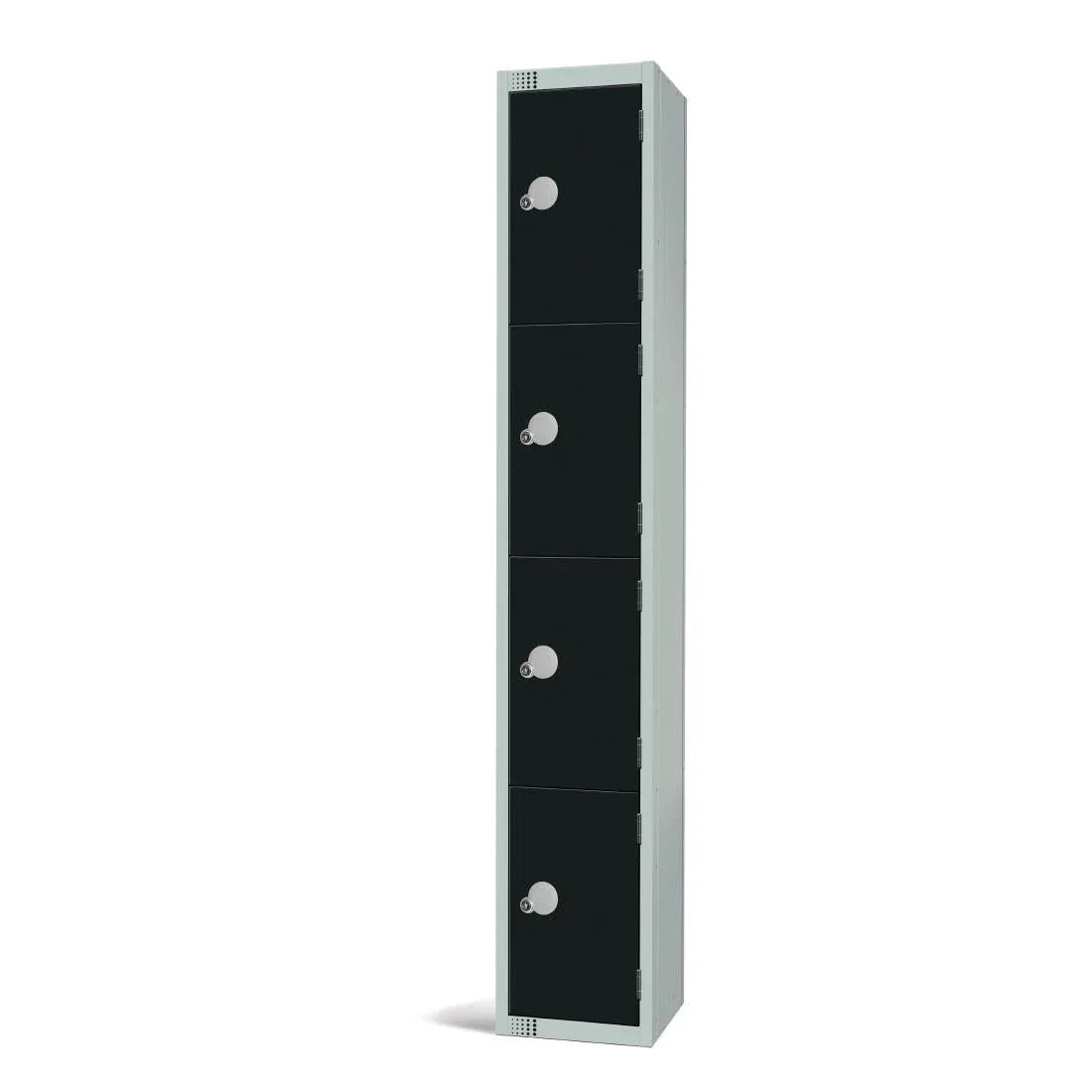 GR673-CN Elite Four Door Coin Return Locker Black - JD Catering Equipment Solutions Ltd