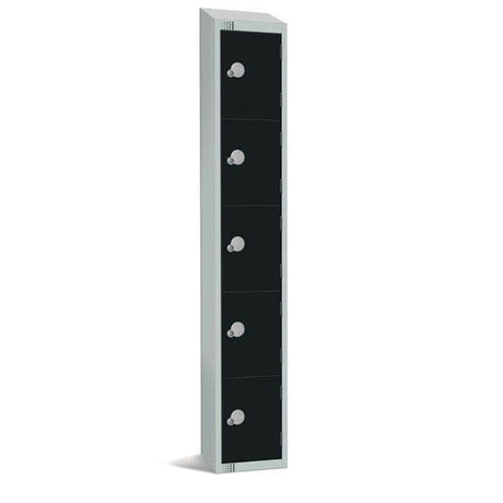 GR674-EL Elite Five Door Electronic Combination Locker Black JD Catering Equipment Solutions Ltd