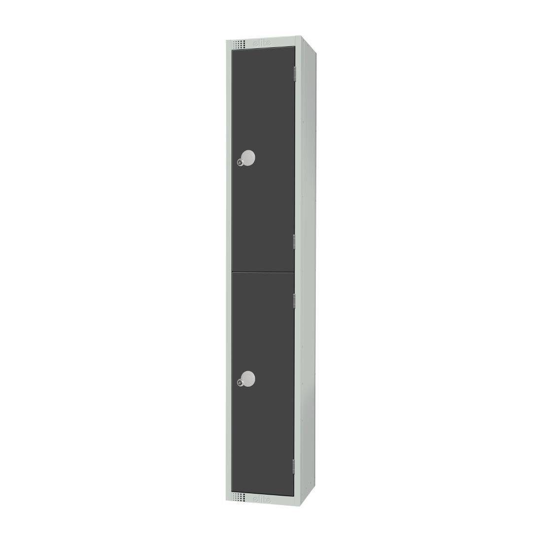GR678-CL Elite Double Door Manual Combination Locker Locker Graphite Grey JD Catering Equipment Solutions Ltd