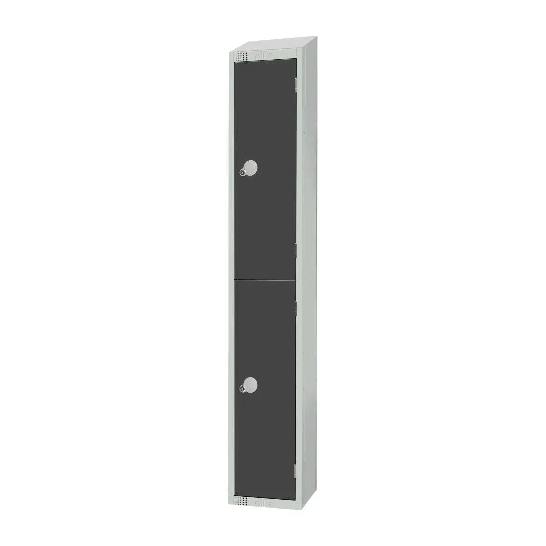 GR678-ELS Elite Double Door Electronic Combination Locker with Sloping Top Graphite Grey - JD Catering Equipment Solutions Ltd