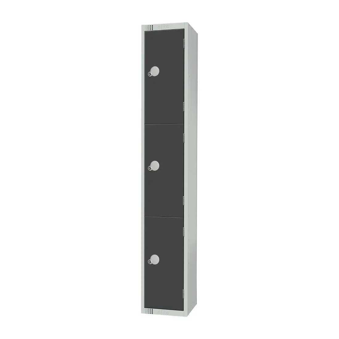 GR679-CN Elite Three Door Coin Return Locker Graphite Grey - JD Catering Equipment Solutions Ltd